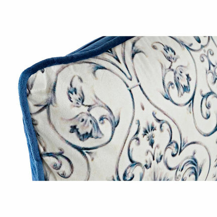 Kissen DKD Home Decor Blau 50 x 10 x 30 cm Blomster