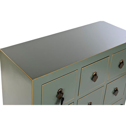 Schubladenschrank DKD Home Decor Holz MDF 63 x 28 x 101 cm Tanne grün Orientalisch