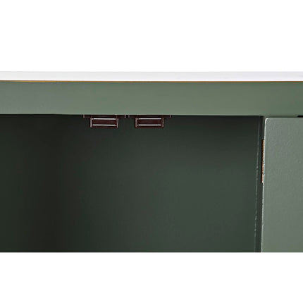 Konsole DKD Home Decor Tanne Rot Golden Metall Weiß grün Holz MDF (63 x 28 x 83 cm)