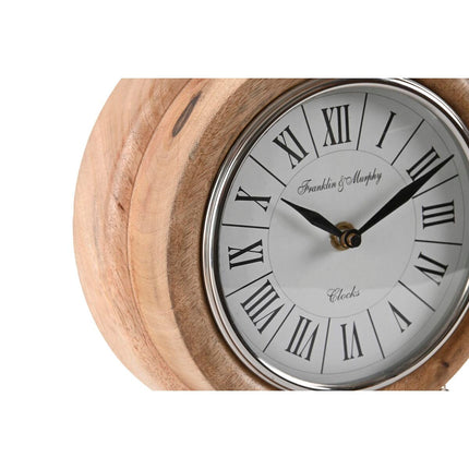 Bordur DKD Home Decor 18 x 10,5 x 24 cm natürlich Silberfarben Aluminium Mango-Holz Traditionell