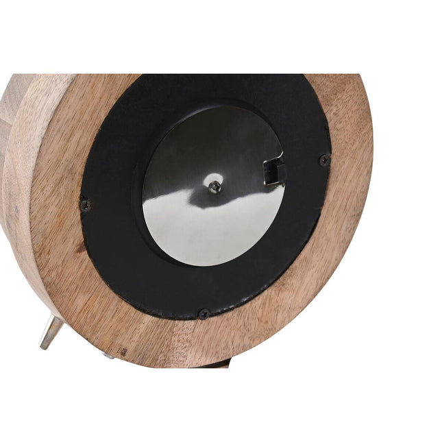 Bordur DKD Home Decor 18 x 10,5 x 24 cm natürlich Silberfarben Aluminium Mango-Holz Traditionell