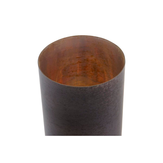 Vase DKD Home Decor Kristall Grau Gold Aluminium (13 x 13 x 46 cm)