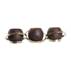 Kerzenschale DKD Home Decor Kristall Grau Gold Aluminium (44 x 15 x 12 cm)