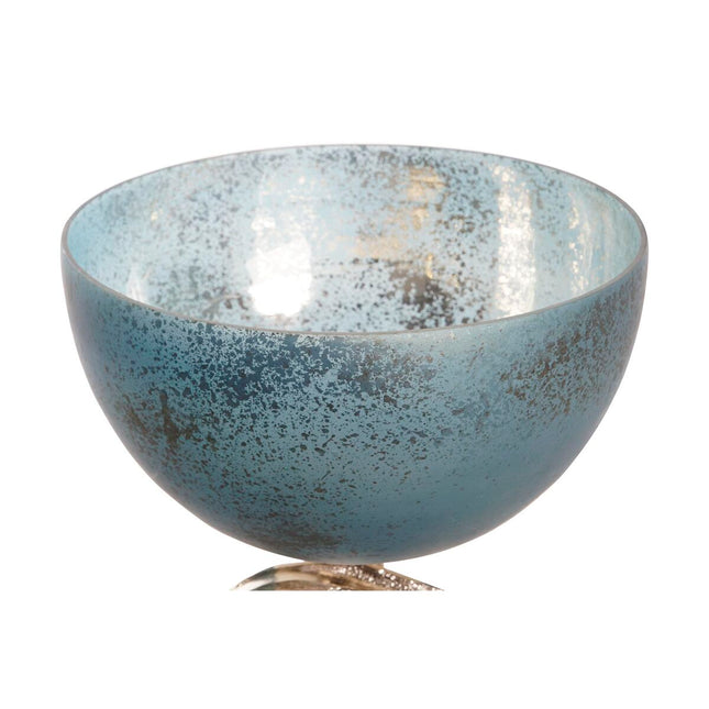 Tischdekoration DKD Home Decor Silberfarben Blau 24 x 24 x 26 cm