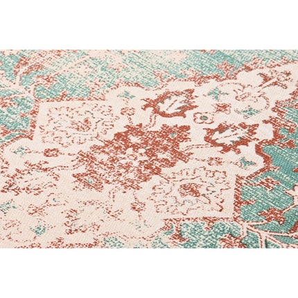 Teppich DKD Home Decor Antiker Finish Blau Baumwolle Araber Randbereich (120 x 180 x 1 cm)