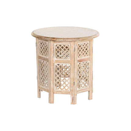 Beistelltisch DKD Home Decor 53 x 53 x 53 cm Braun Weiß Mango-Holz