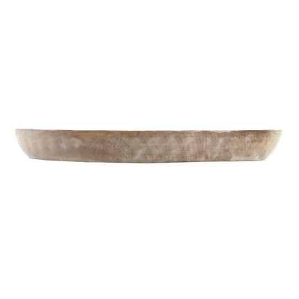 Ablageschale DKD Home Decor 20,5 x 20,5 x 2,5 cm natürlich Mango-Holz Pflanzenblatt Urban