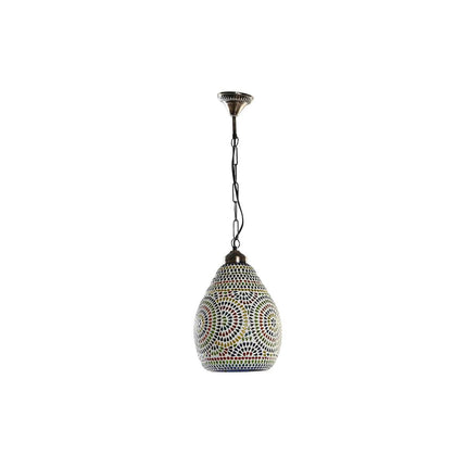 Deckenlampe DKD Home Decor Kristall Metall Bunt 25 W 23 x 23 x 33 cm (2 Stück)