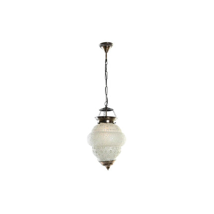 Deckenlampe DKD Home Decor Kristall Metall Weiß 25 W (23 x 23 x 33 cm)