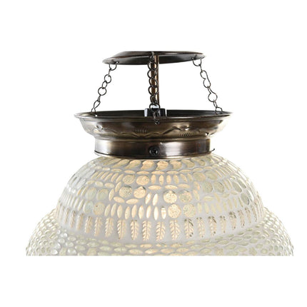 Deckenlampe DKD Home Decor Kristall Metall Weiß 25 W (23 x 23 x 33 cm)