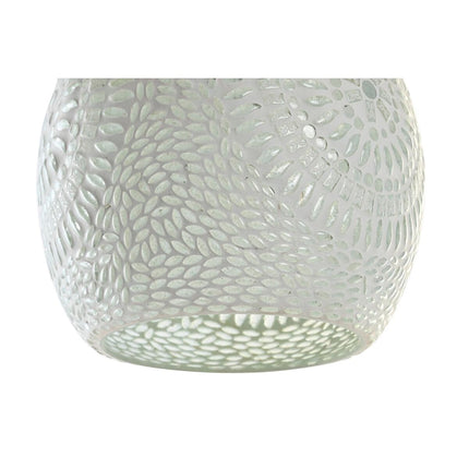 Deckenlampe DKD Home Decor Kristall Metall Weiß 25 W (22 x 22 x 33 cm)