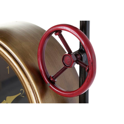 Wanduhr DKD Home Decor Ventile Kristall Gold Eisen (50,5 x 12 x 73 cm)