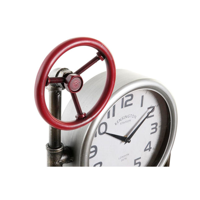 Wanduhr DKD Home Decor Ventile 37,5 x 11 x 59 cm Kristall Eisen (2 Stück)
