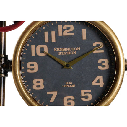 Wanduhr DKD Home Decor Ventile 37,5 x 11 x 59 cm Kristall Eisen (2 Stück)
