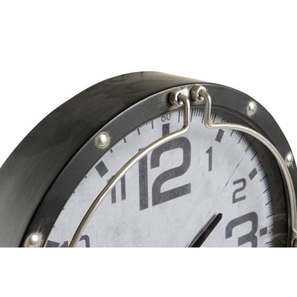 Wanduhr DKD Home Decor 40,5 x 10 x 40,5 cm Kristall Eisen (2 Stück)