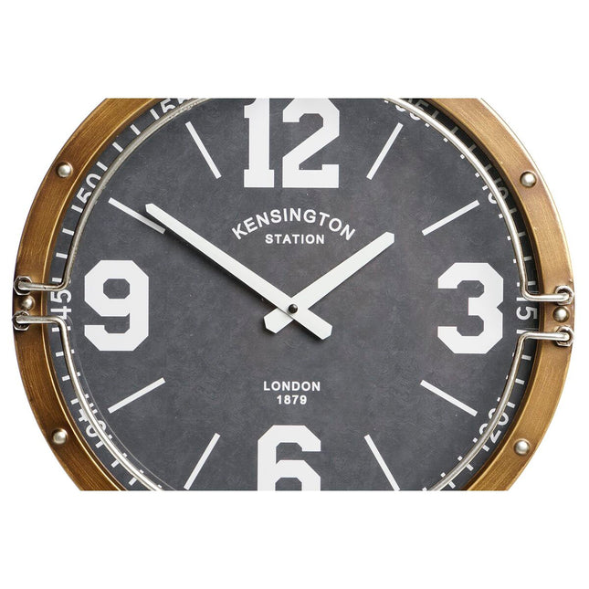 Wanduhr DKD Home Decor 40,5 x 10 x 40,5 cm Kristall Eisen (2 Stück)