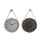 Wanduhr DKD Home Decor 40 x 4,5 x 55 cm Schnur Eisen (2 Stück)