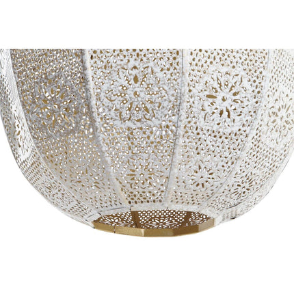 Deckenlampe DKD Home Decor 31 x 31 x 56 cm natürlich Weiß Eisen 50 W