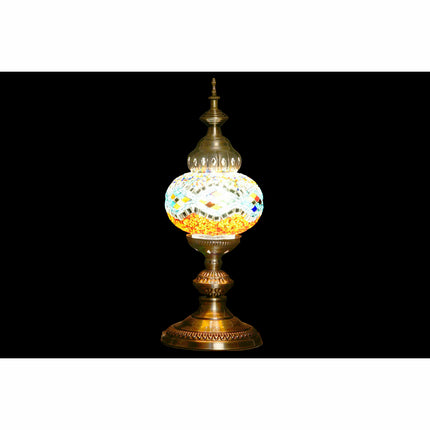 Tischlampe DKD Home Decor 15 x 15 x 36 cm Kristall Metall Bunt 15 x 15 x 41 cm 250 V 50 W (2 Stück)