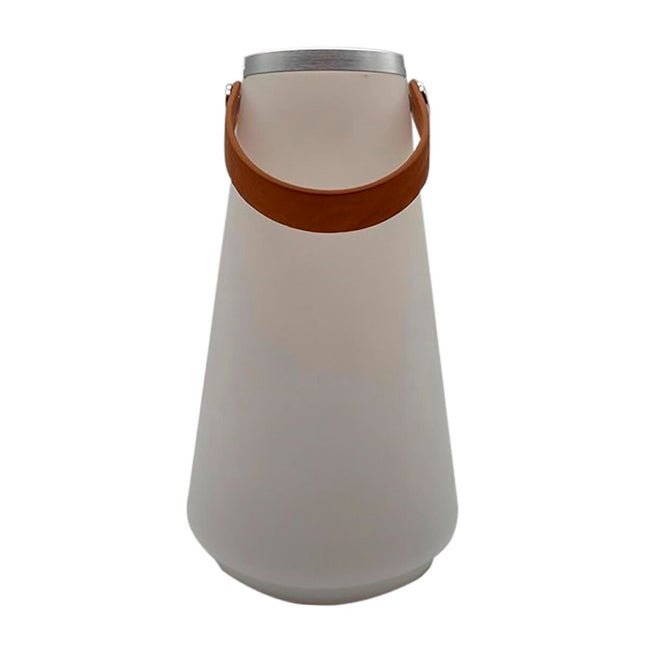 Solarlampe DKD Home Decor Braun Polyäthylen Weiß Polyurethan (13.5 x 13.5 x 23 cm)