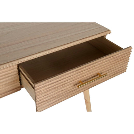 Konsole DKD Home Decor 100 x 40 x 76 cm Gold Hellbraun Paulonia-Holz Holz MDF