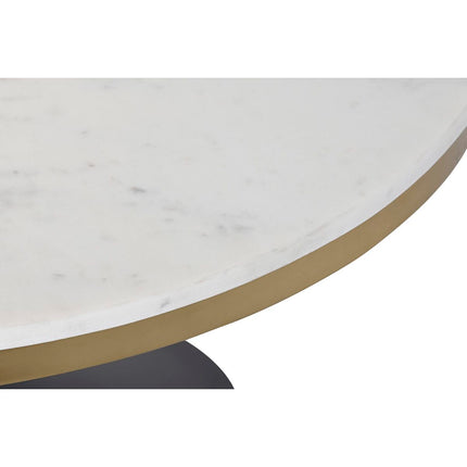 Couchtisch DKD Home Decor Metall Marmor (76 x 76 x 39,5 cm)