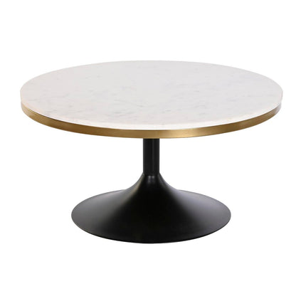 Couchtisch DKD Home Decor Metall Marmor (76 x 76 x 39,5 cm)