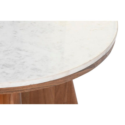 Couchtisch DKD Home Decor Marmor Akazienholz (70 x 70 x 43 cm)