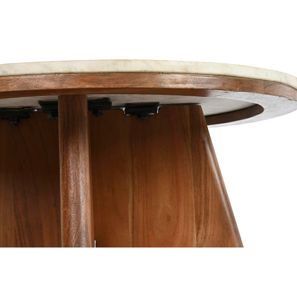 Couchtisch DKD Home Decor Marmor Akazienholz (70 x 70 x 43 cm)