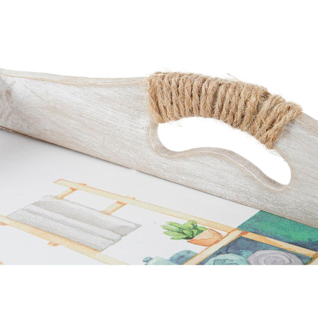 Tablettset DKD Home Decor 40 x 30 x 6 cm Holz MDF (2 Stück)