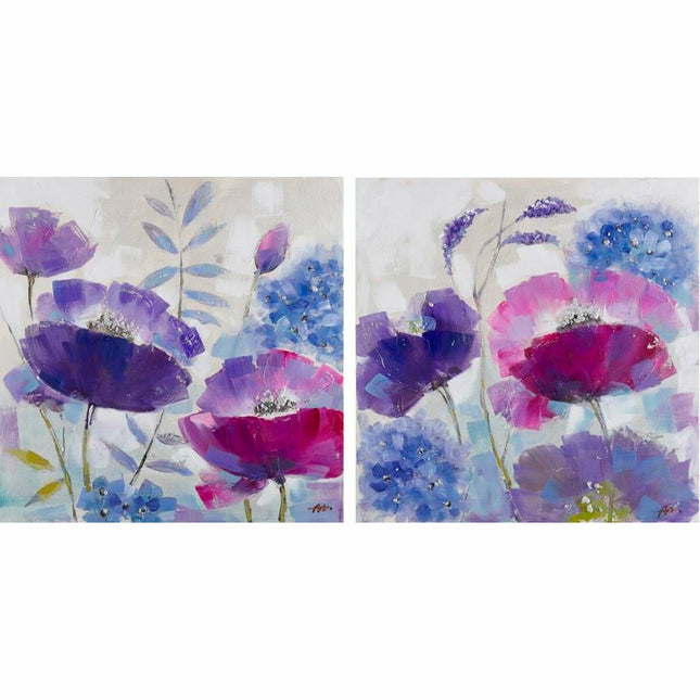 Bild DKD Home Decor 80 x 3,5 x 80 cm Shabby Chic (2 Stück)