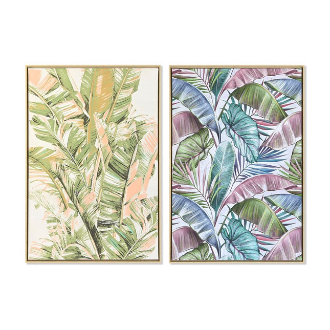 Bild DKD Home Decor 84 x 4,5 x 123 cm Palmen Tropical (2 Stück)