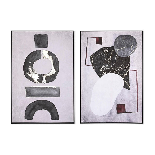 Bild DKD Home Decor 83 x 4,5 x 122,5 cm 83 x 4,5 x 123 cm abstrakt Moderne (2 Stück)
