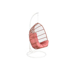 Hängender Gartenstuhl DKD Home Decor 94 x 100 x 196 cm Terrakotta Synthetischer Rattan Stahl Weiß