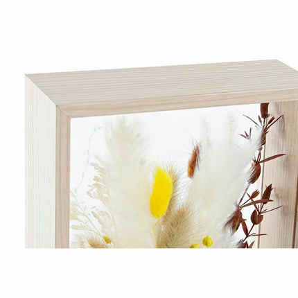 Dekorative Blume DKD Home Decor 16 x 6 x 21 cm Beige grün Gelb Blomster (2 Stück)