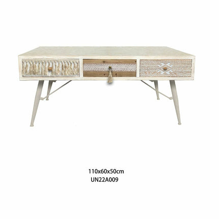 Couchtisch DKD Home Decor Tanne Baumwolle (110 x 60 x 50 cm)