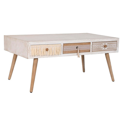 Couchtisch DKD Home Decor Tanne Baumwolle (110 x 60 x 50 cm)