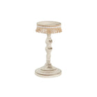 Kerzenschale DKD Home Decor Metall Weiß 13 x 13 x 25 cm