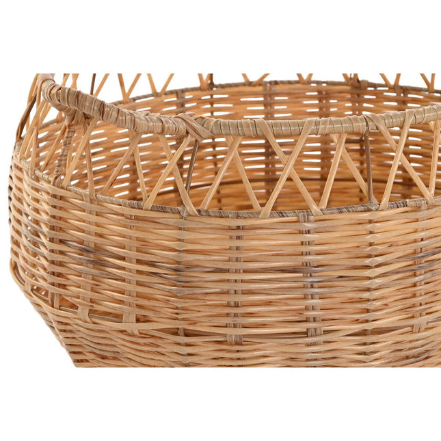Korb-Set DKD Home Decor natürlich Metall PE (38 x 38 x 27 cm)