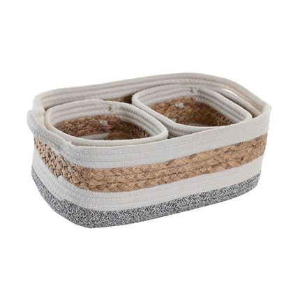 Dekorative Box DKD Home Decor Naturfaser 33 x 23 x 13 cm