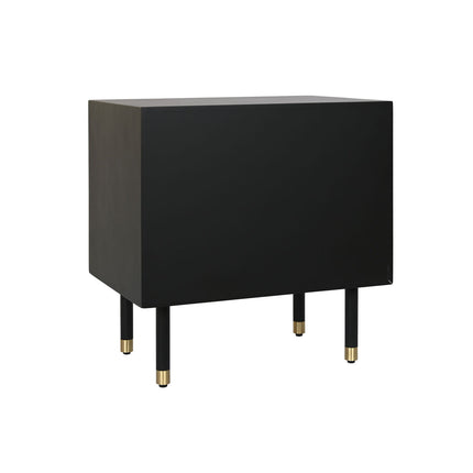 Nachttisch DKD Home Decor Schwarz Weiß Knochen Harz Holz MDF (50 x 35 x 50 cm)