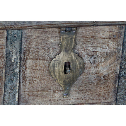 Truhe DKD Home Decor Metall Mango-Holz (140 x 39 x 46 cm)