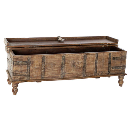 Truhe DKD Home Decor Metall Mango-Holz (140 x 39 x 46 cm)