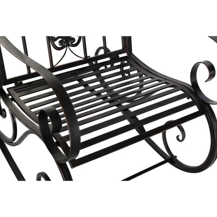 Schaukelstuhl DKD Home Decor Schwarz Metall Aluminium (63 x 89 x 92 cm)