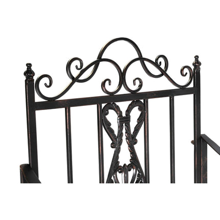 Schaukelstuhl DKD Home Decor Schwarz Metall Aluminium (63 x 89 x 92 cm)