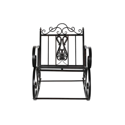 Schaukelstuhl DKD Home Decor Schwarz Metall Aluminium (63 x 89 x 92 cm)