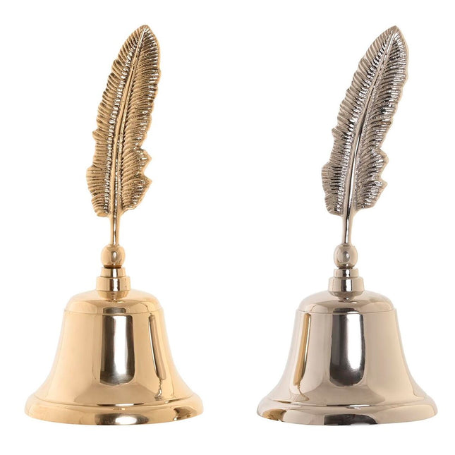 Deko-Figur DKD Home Decor Glocke 10 x 10 x 21 cm Silberfarben Gold Vintage