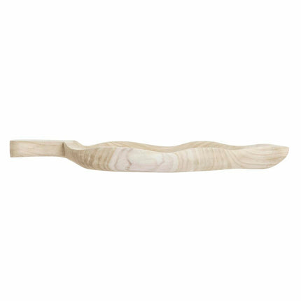 Tablett für Snacks DKD Home Decor 56 x 28 x 5 cm natürlich Hellbraun Tropical Pflanzenblatt