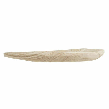 Tablett für Snacks DKD Home Decor natürlich Herz Hellbraun Tropical 35 x 24 x 4 cm