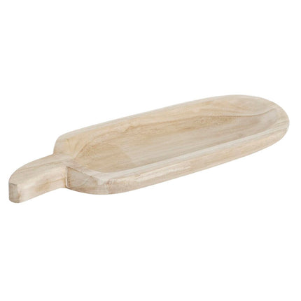 Tablett für Snacks DKD Home Decor 43 x 16 x 4 cm natürlich Hellbraun Tropical